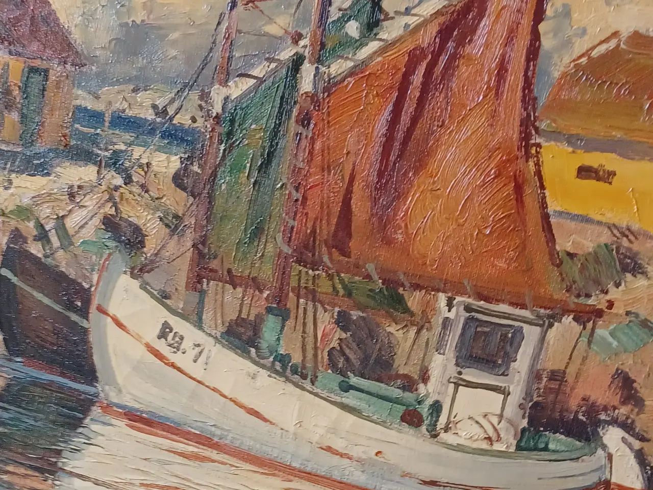 Billede 5 - Stort smukt maleri Krudttårn af Mogens Egil