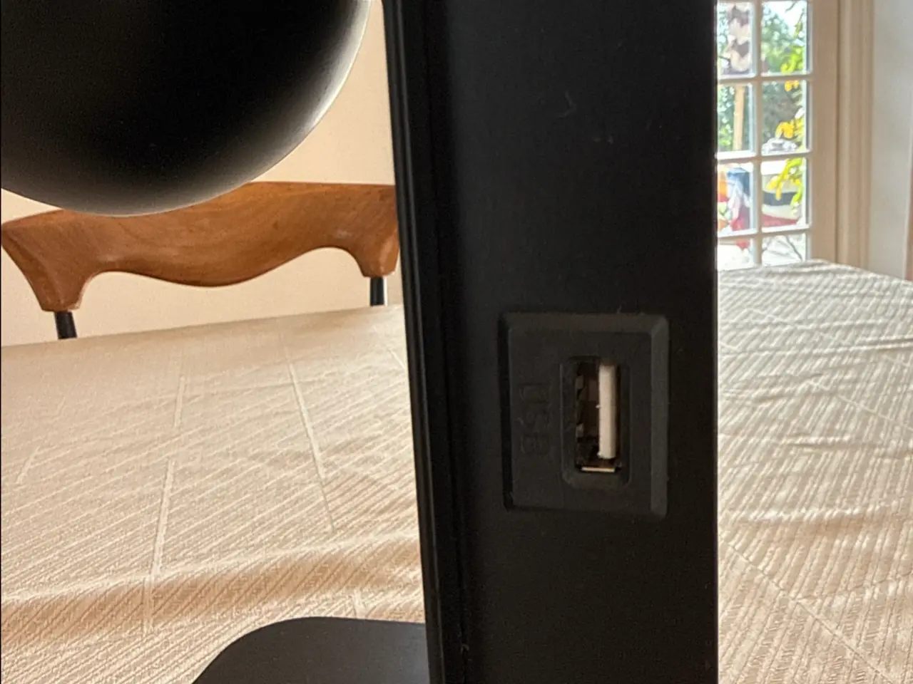 Billede 4 - FRANDSEN - Ball Væglampe m/USB Mat Sort