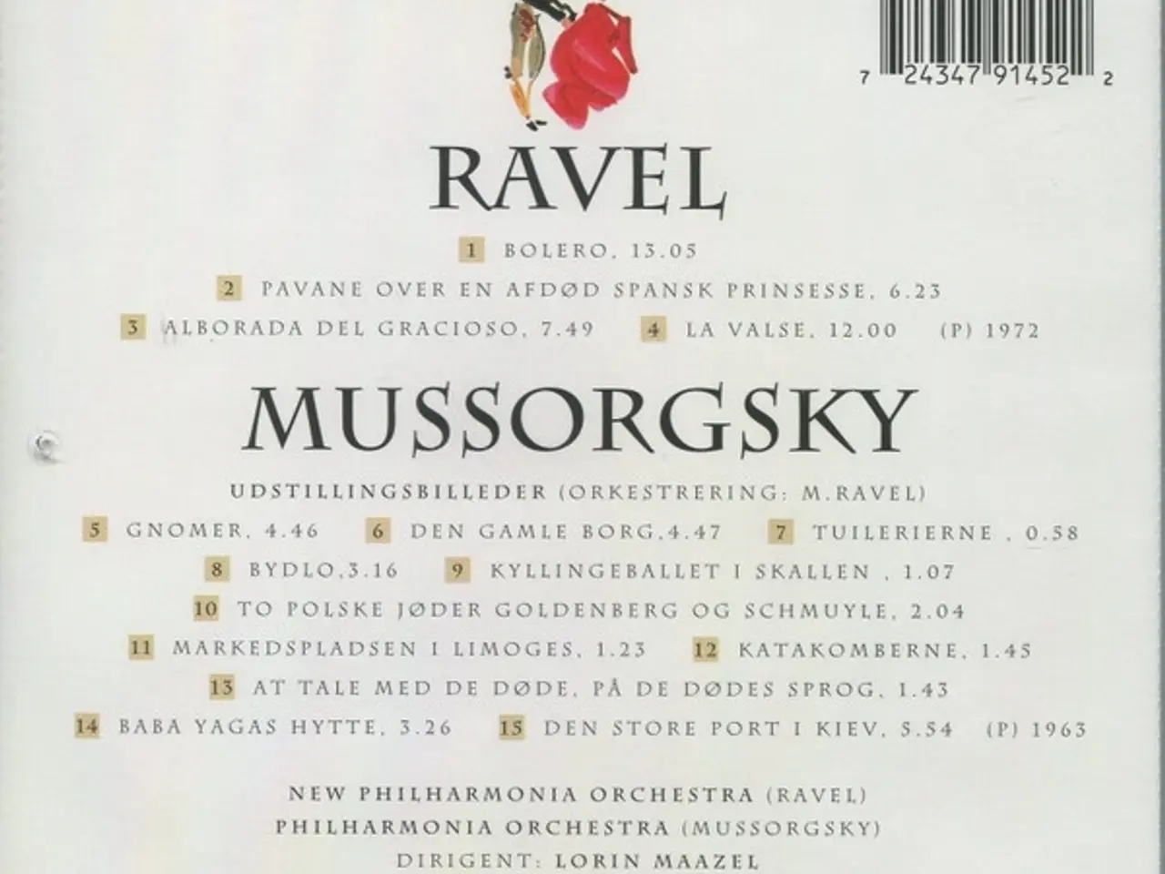 Billede 2 - Maurice Ravel Dirigent… – Mussorgsky… – CD