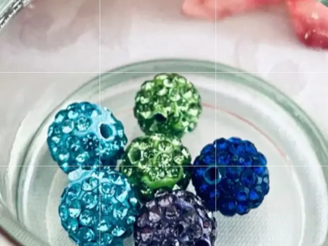 Billede 2 - Perler, Rhinstensperler- disko kugler