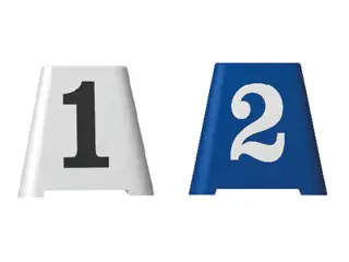 Nummerkegle 1-15+ABC sæt 20stk plast