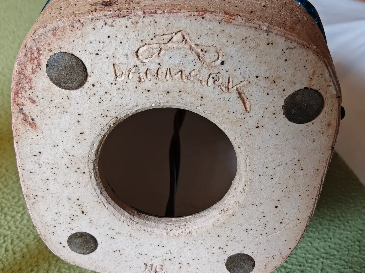 Billede 2 - Johannes Andersen keramik bordlampe turkis
