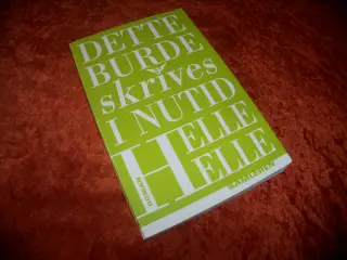 Dette burde skrives i nutid, Helle Helle