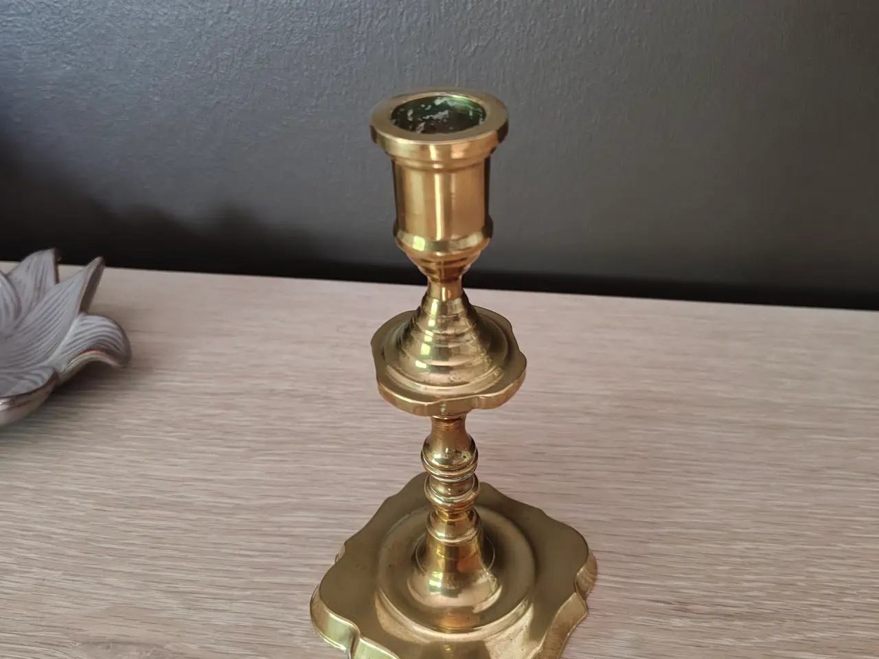 Billede 3 - Flot messing lysestage.