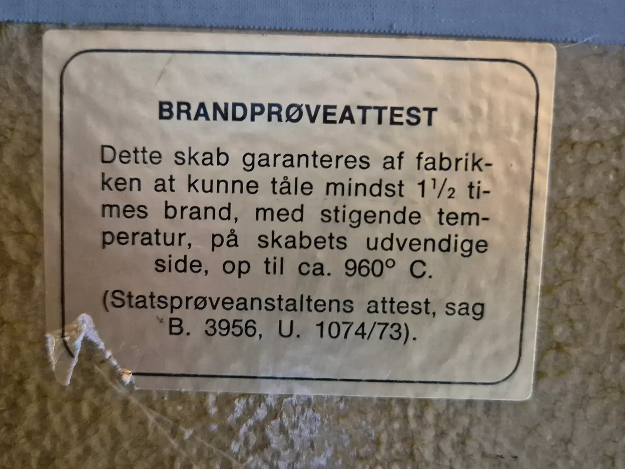Billede 4 - Penge/brandskab