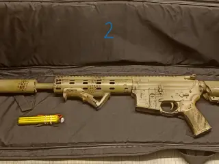 Custom airsoft M4 softgun DMR