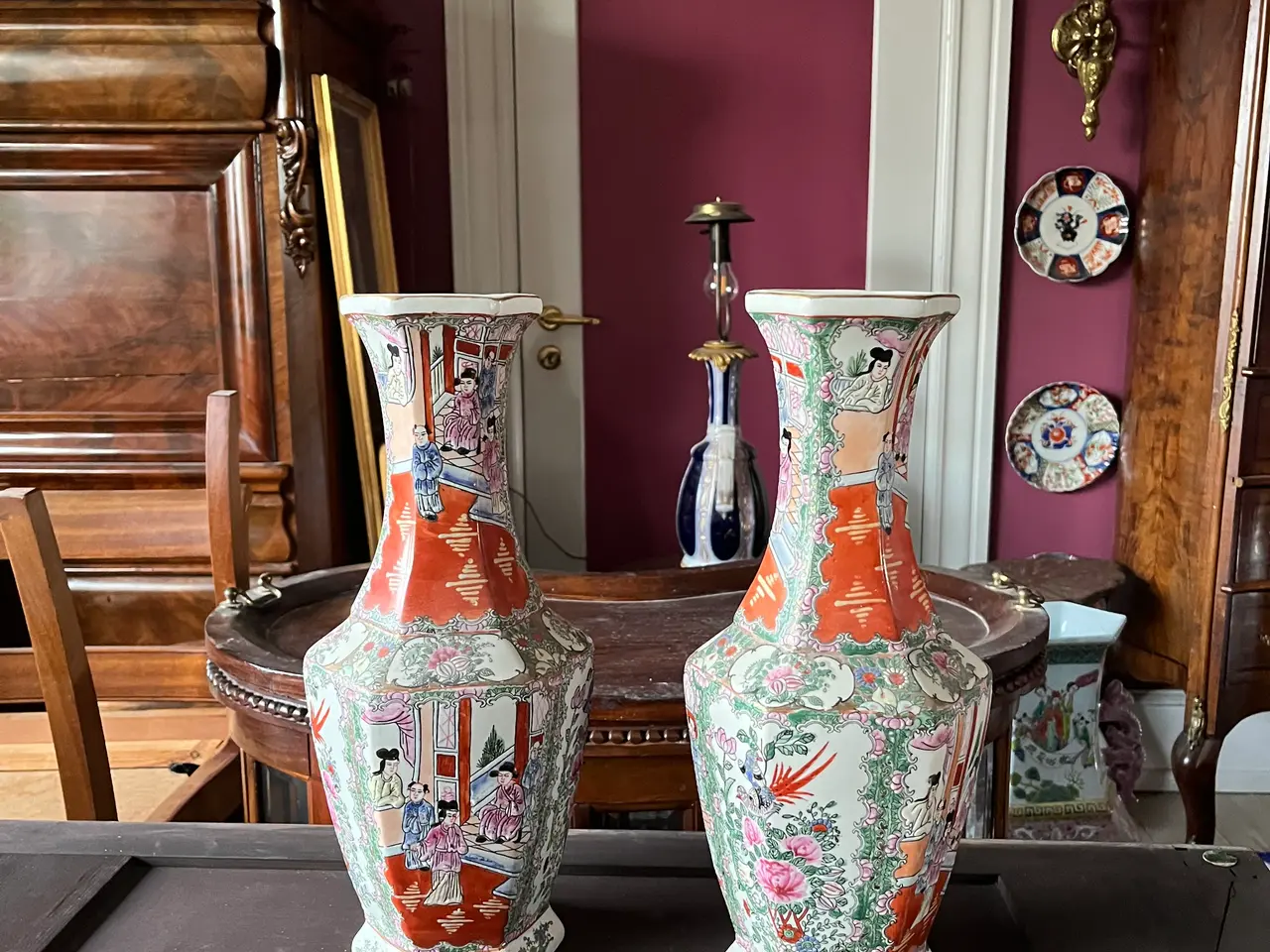 Billede 1 - 2 kinesisk porcelæns vaser