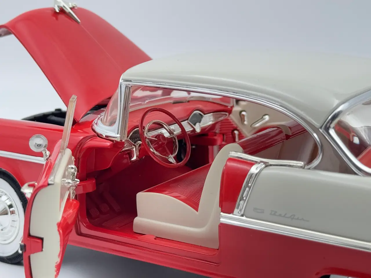 Billede 6 - 1955 Chevrolet Bel Air 1:18 Flot og detaljeret