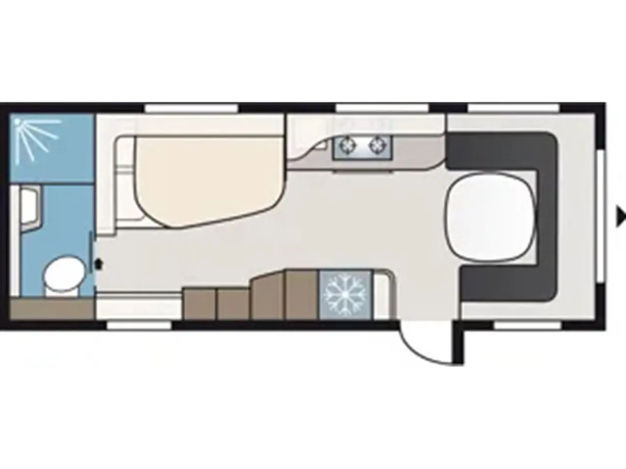 Billede 2 - 2027 - Kabe Royal 630 E5 KS E TDL