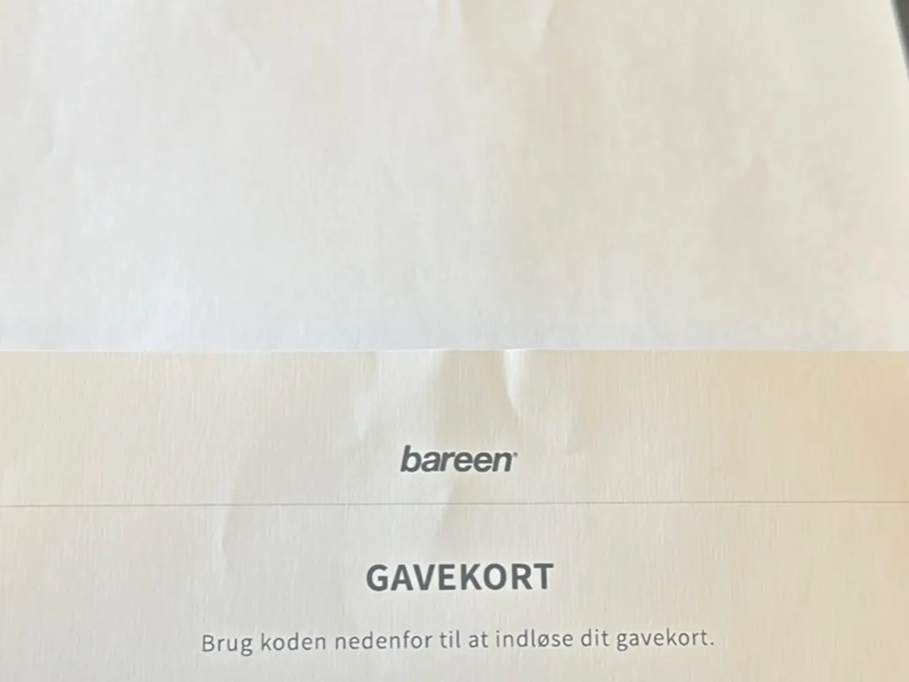 Billede 1 - Bareen gavekort