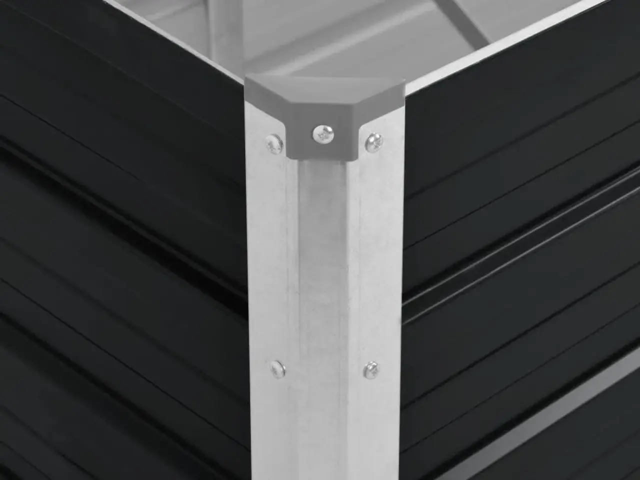Billede 5 - Hævet plantekasse 160 x 40 x 77 cm - antracitgrå