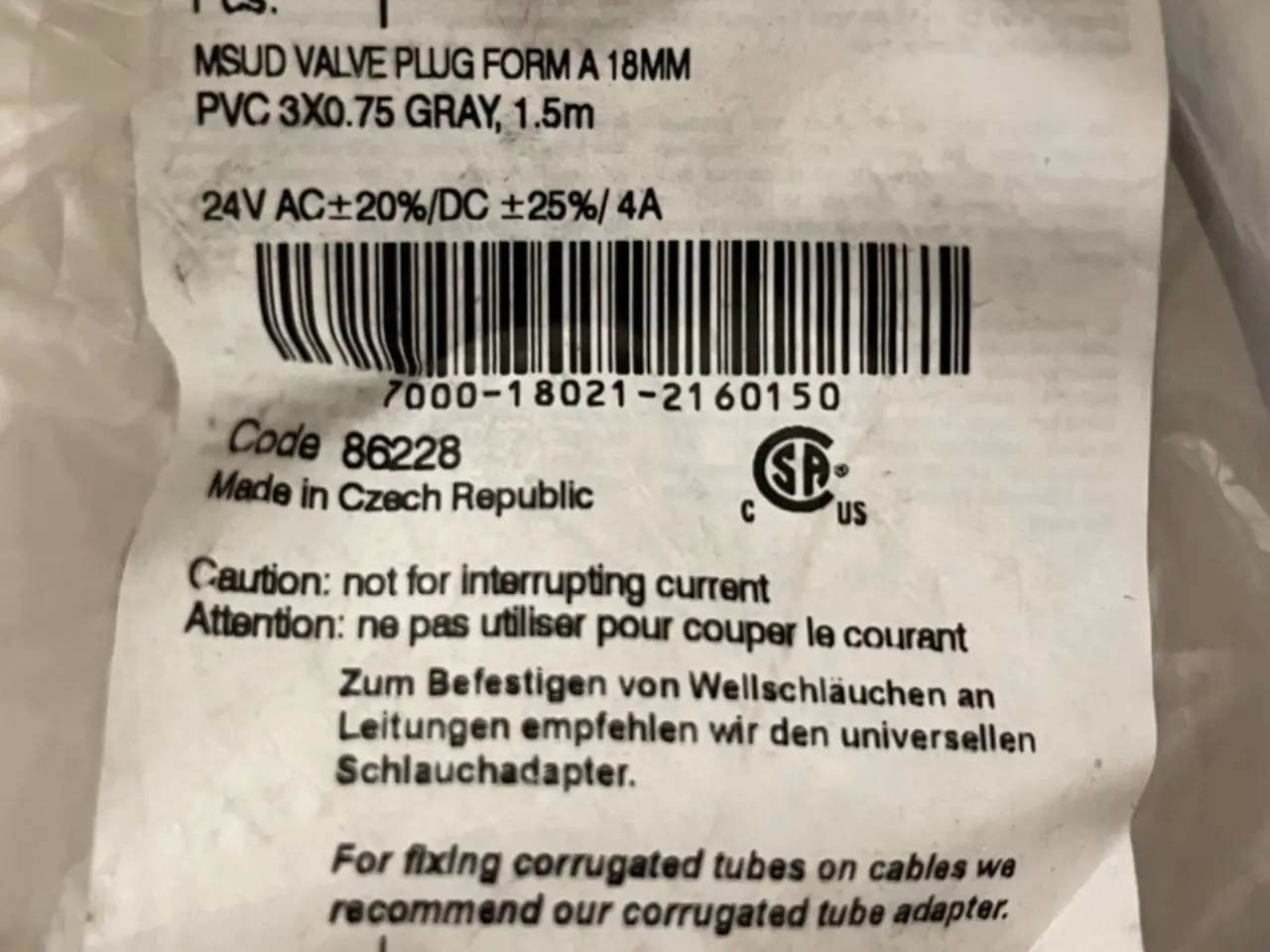Billede 1 - Murr Elektronik 7000-18021-2160150 MSUD ventil A
