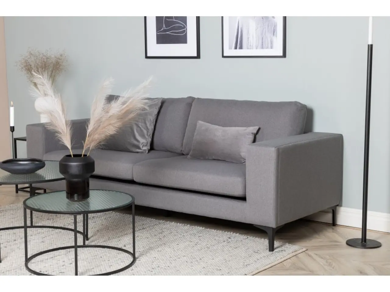 Billede 5 - Bolero 3 personers Sofa  - Sort og Grå