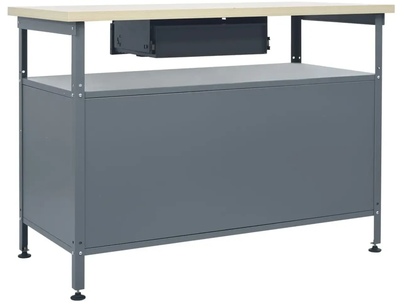 Billede 4 - Arbejdsbord/arbejdsbænk 120 × 60 × 85 cm - stål, sort