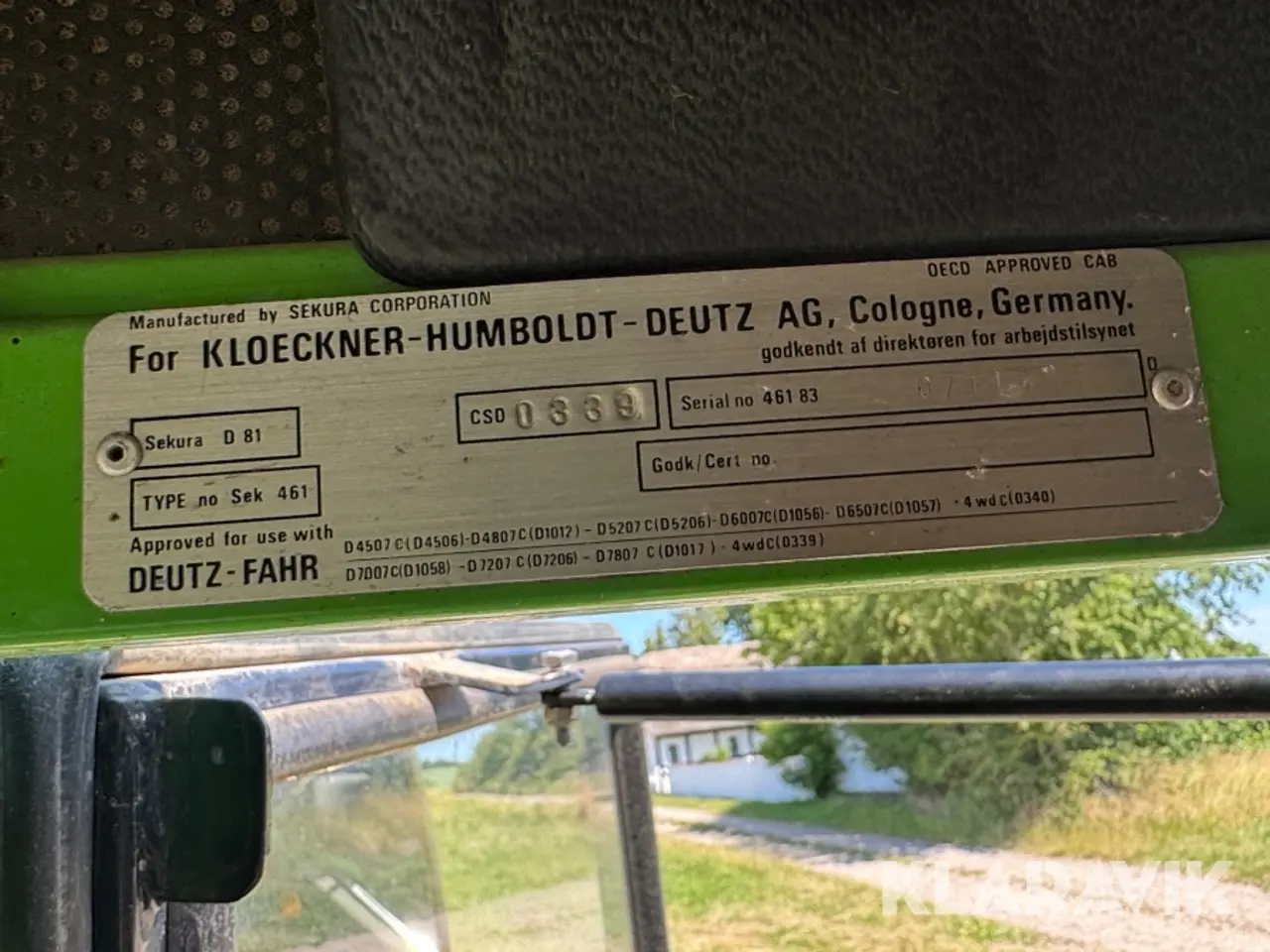 Billede 7 - Traktor Deutz-Fahr D 72 06-S 1 styk