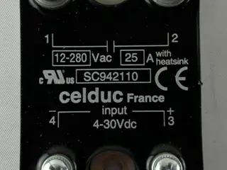 Celduc SC942110 Solid State relæ 25A 12–280VAC