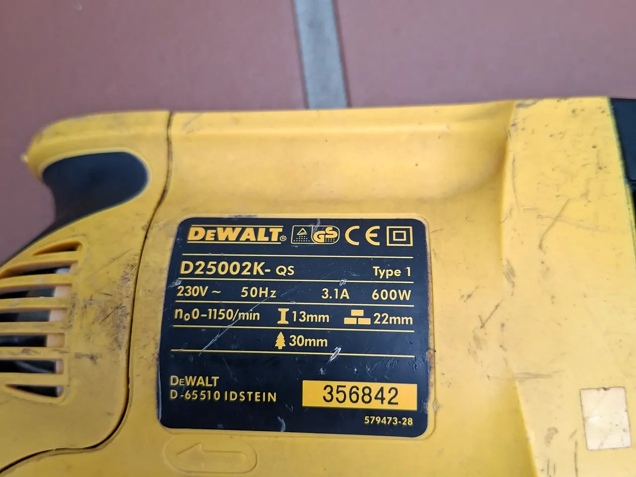 Billede 1 - salg Dewalt slagboremaskine