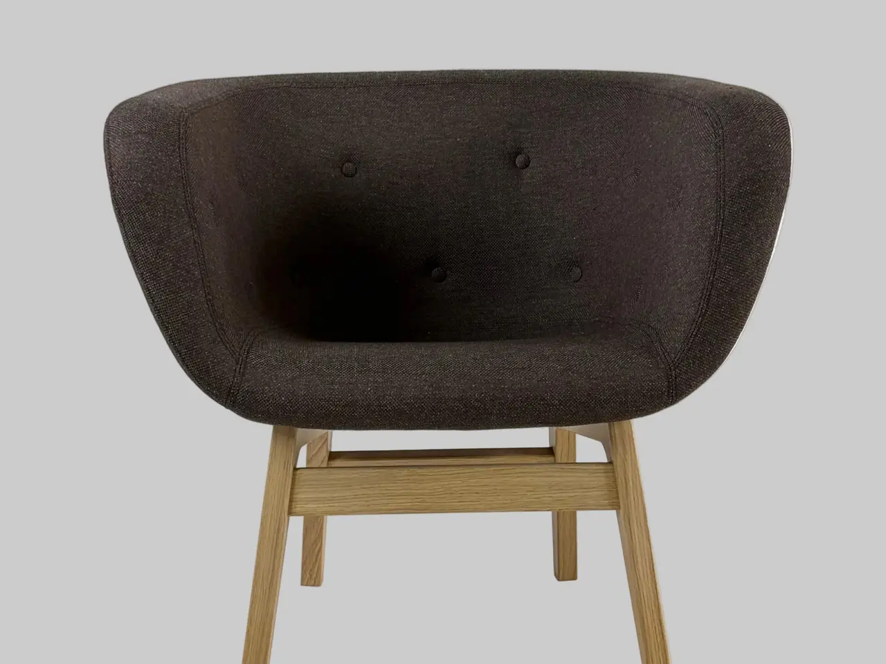 Billede 3 - +HALLE Chester Loungestol – Brun/Eg Stel