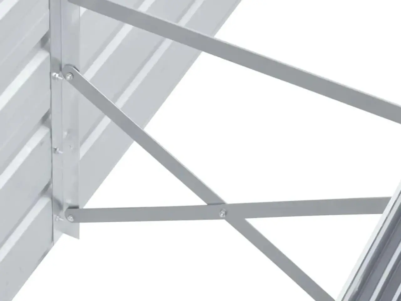 Billede 5 - Forhøjet plantekasse 160x40x45 cm galvaniseret stål grå