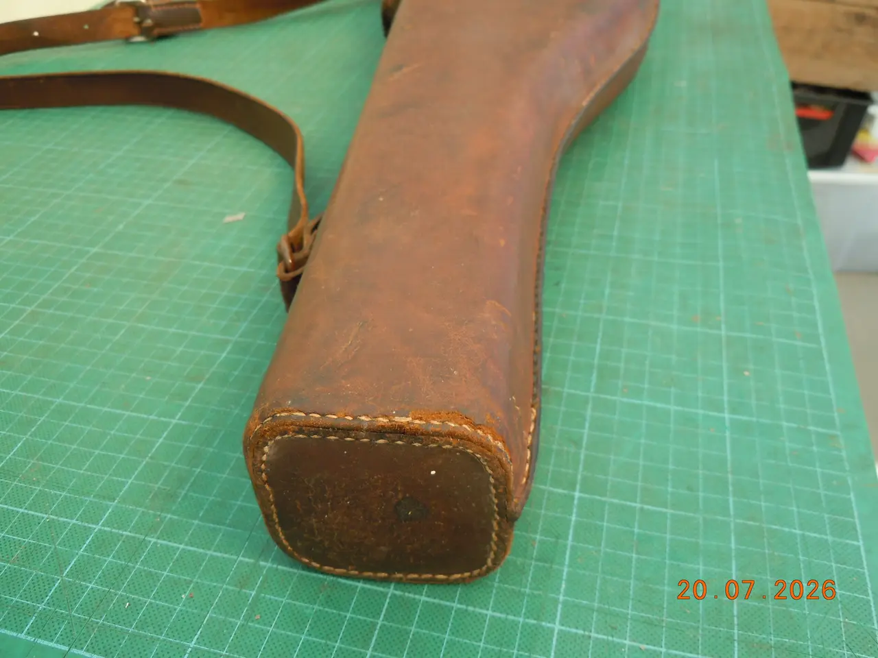 Billede 10 - Vintage jagtgeværfutteral af læder.