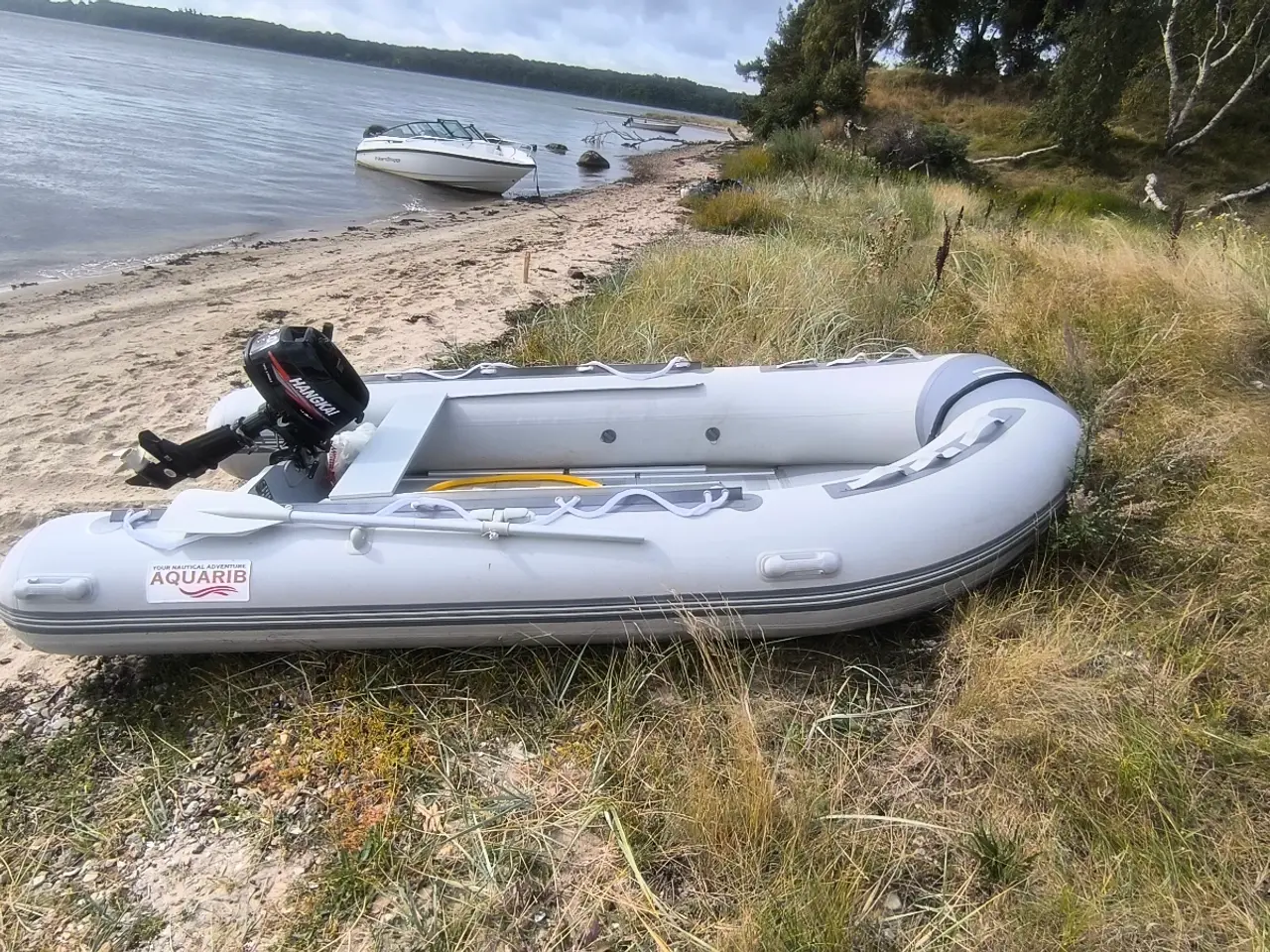 Billede 1 - Aquarib 360 extreme alubund gummibåd med 6hk ny mo