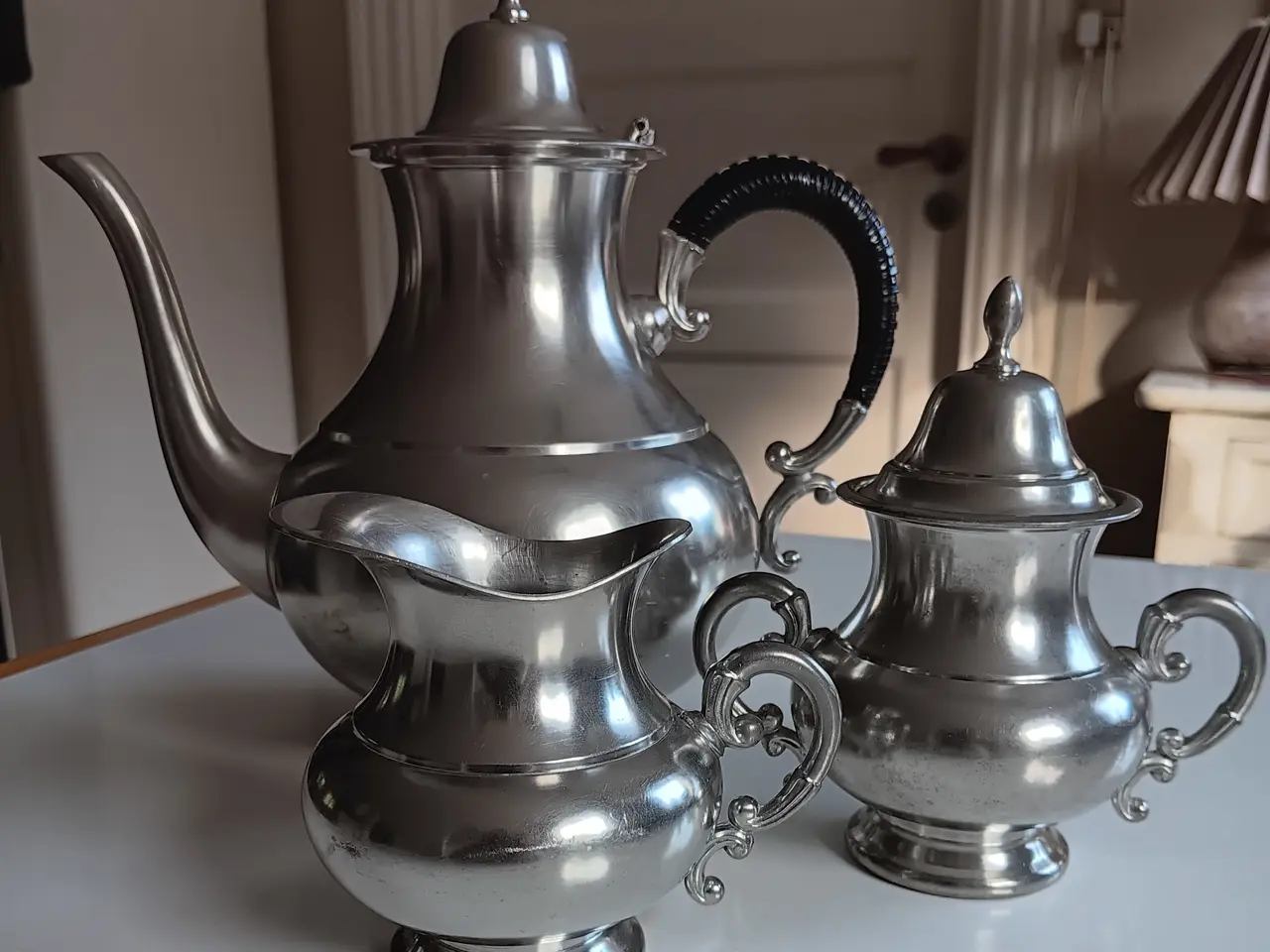 Billede 1 - Kaffestel i edeltin