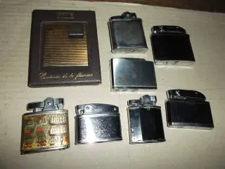 Lighter,Benzin/Olie/Gas,8stk,50-60år gl