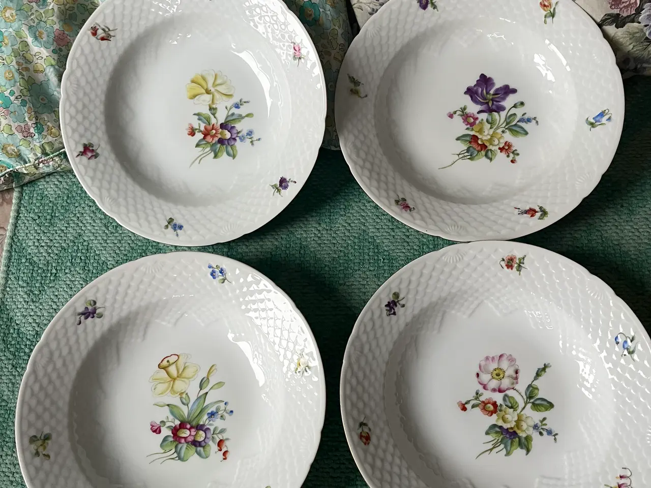 Billede 5 - Meget fine vintage Saksisk Blomst tallerkner