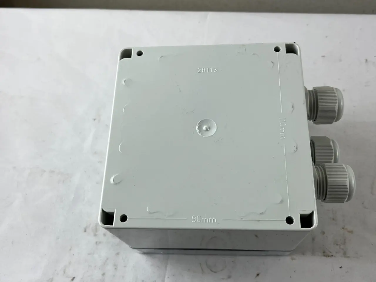 Billede 10 - Junction Box 110x90mm Clear Lid 3x kabel Glands