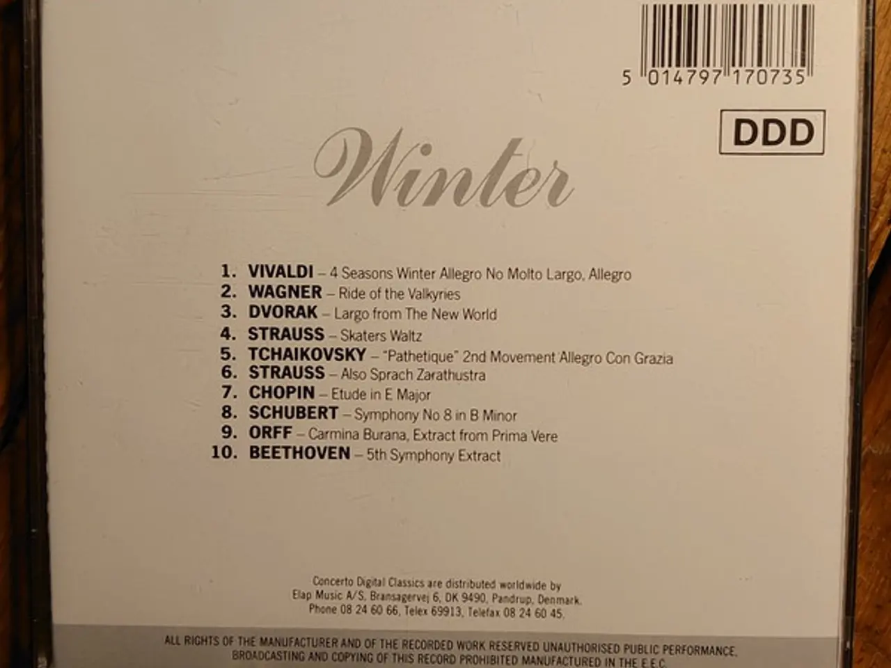 Billede 2 - Antonio Vivaldi – Vivaldis Four Seasons'… – CD