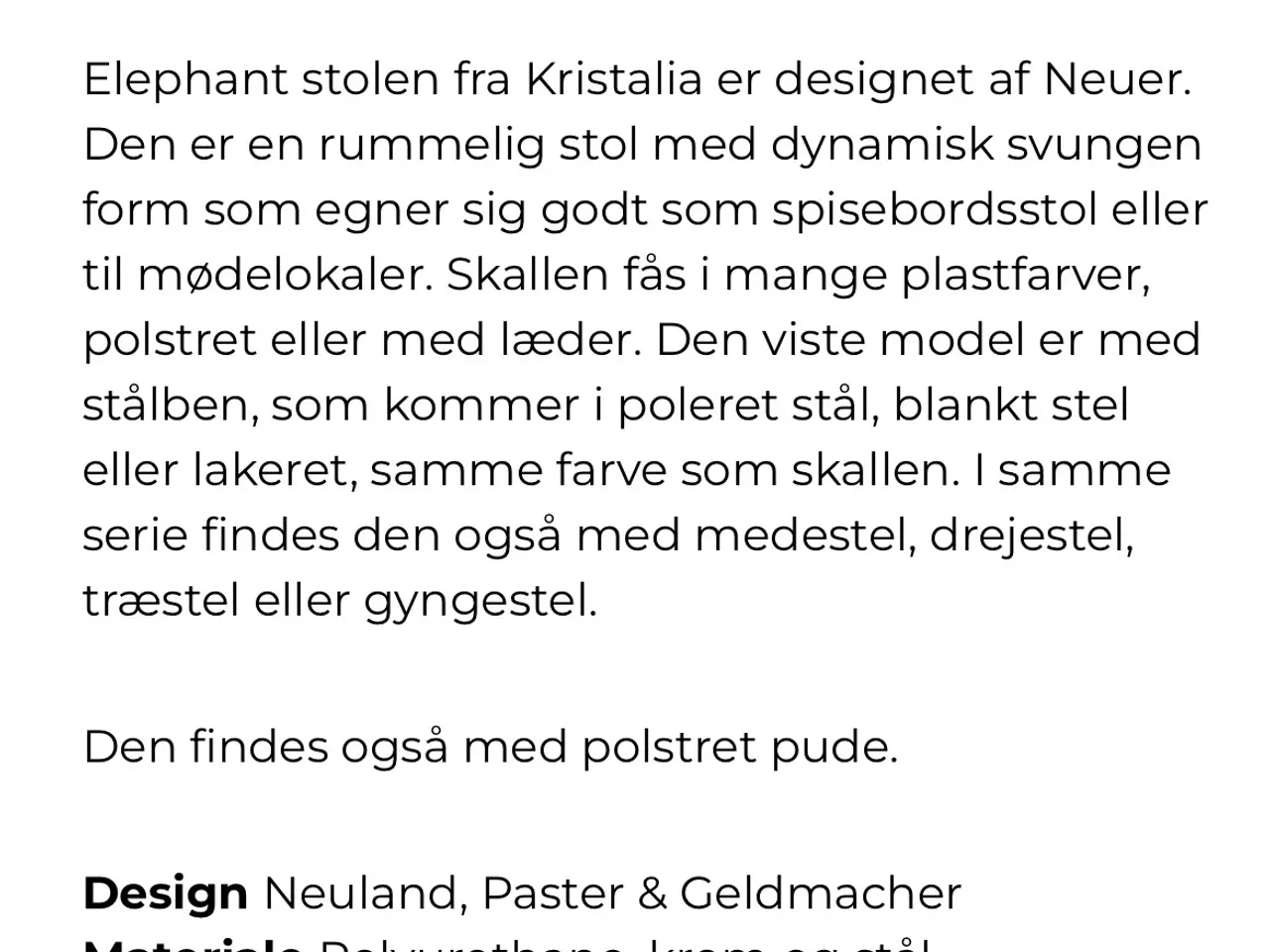 Billede 3 - Elephant Swivel Chair, Kristalia