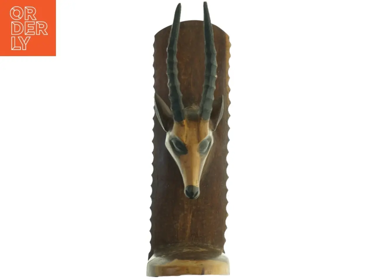Billede 4 - Træantilope / bogstøtte (str. 31. x 10 cm)