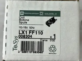 Telemecanique LX1FF110 TeSys kontaktor Coil 50Hz