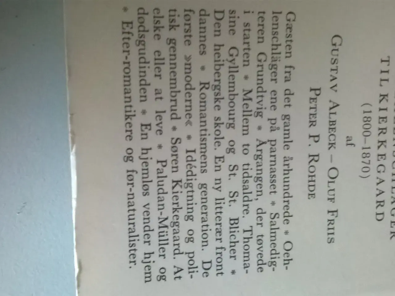 Billede 3 - Dansk litteratur historie