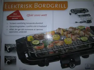 QUIGG. Elektrisk BORDGRIL 2000 watt.
