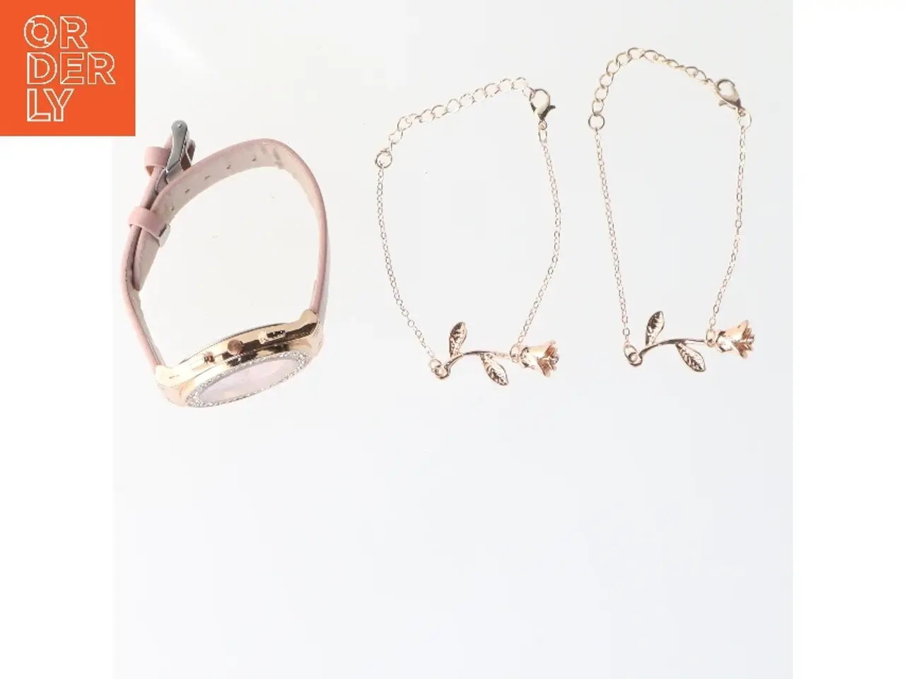 Billede 4 - Ur og armbåndssæt (str. ur ø 4,5 cm, armbånd ø 9 cm)