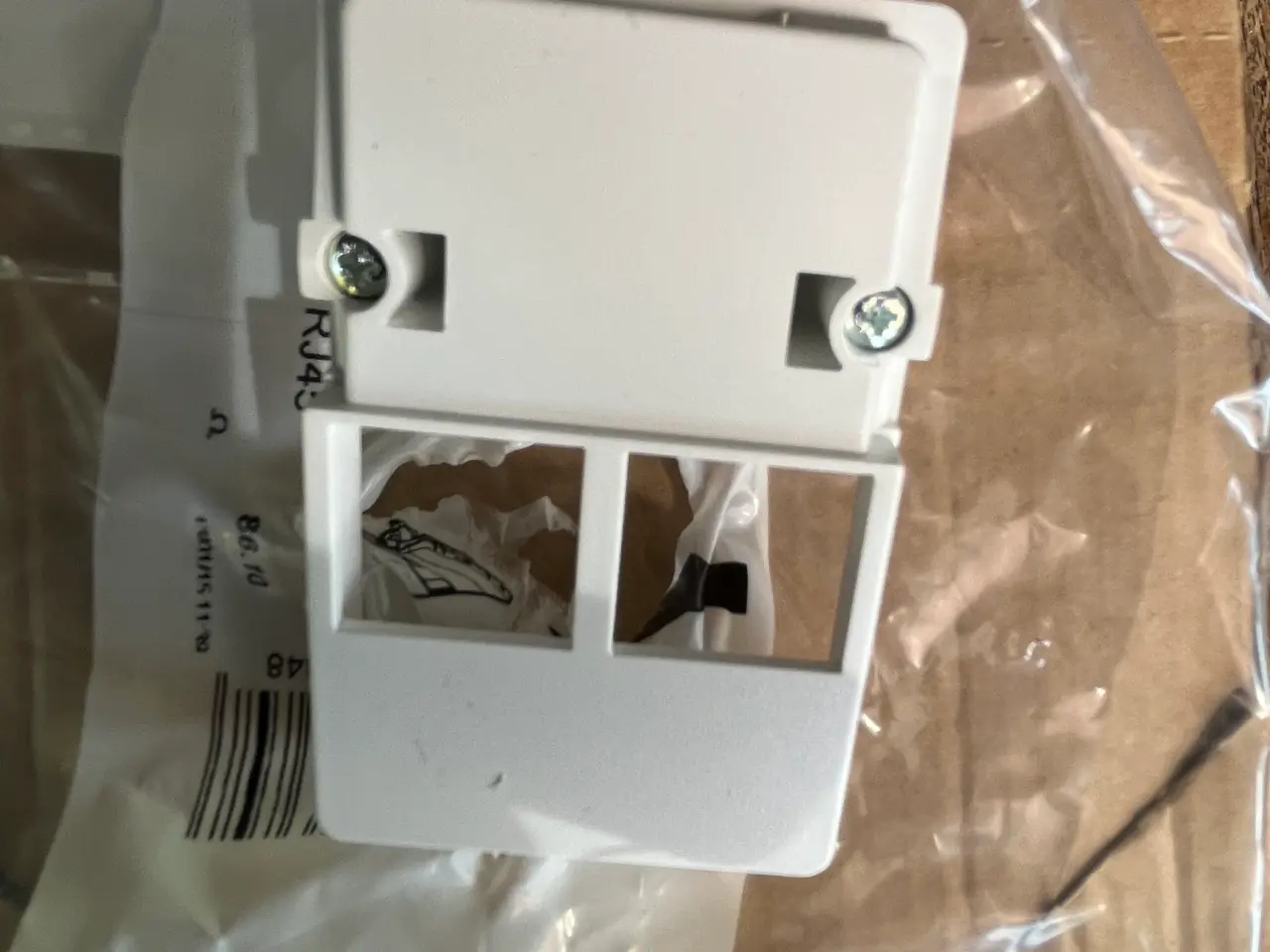 Billede 1 - 20 stk Lk fuga 2xrj45 hvide