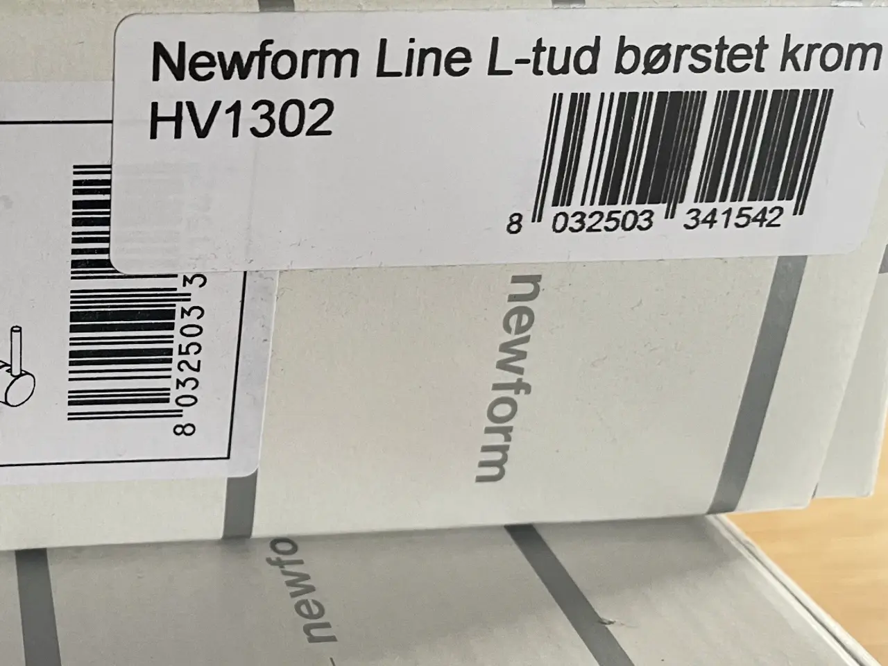 Billede 1 - Newform Line L-Tud børstet krom