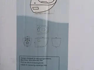 Hængetoilet ink. Toiletsæde