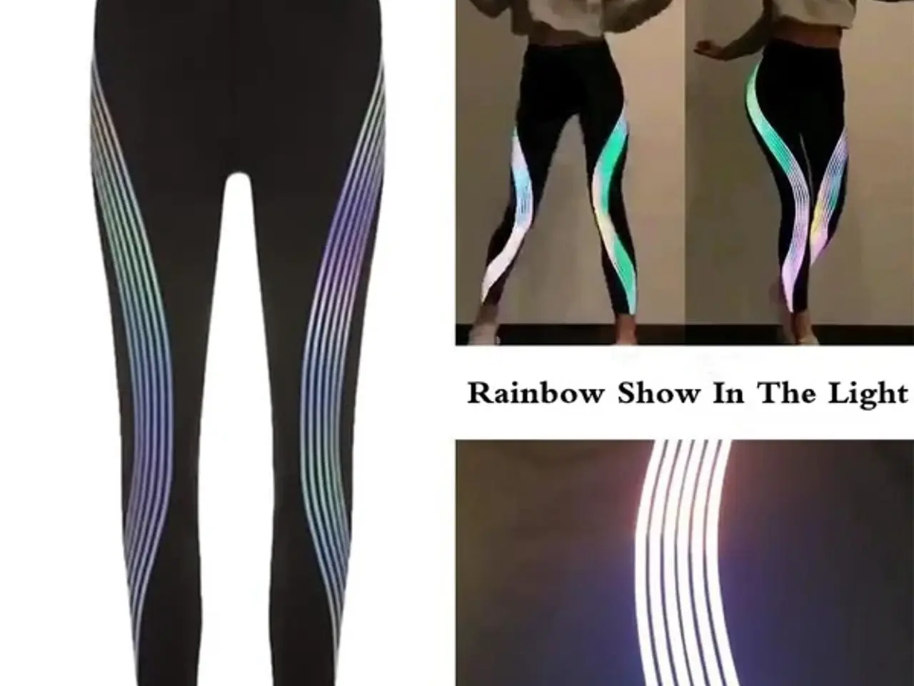 Billede 1 -  Leggins med refleks striber/medium