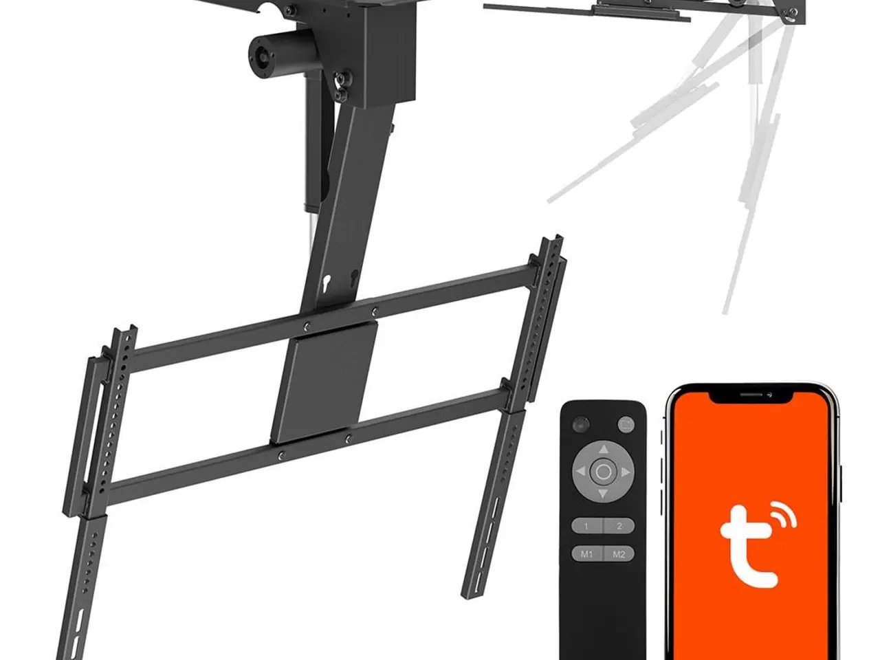 Billede 1 - Elektrisk TV-loftbeslag Maclean MC-176 T - sort