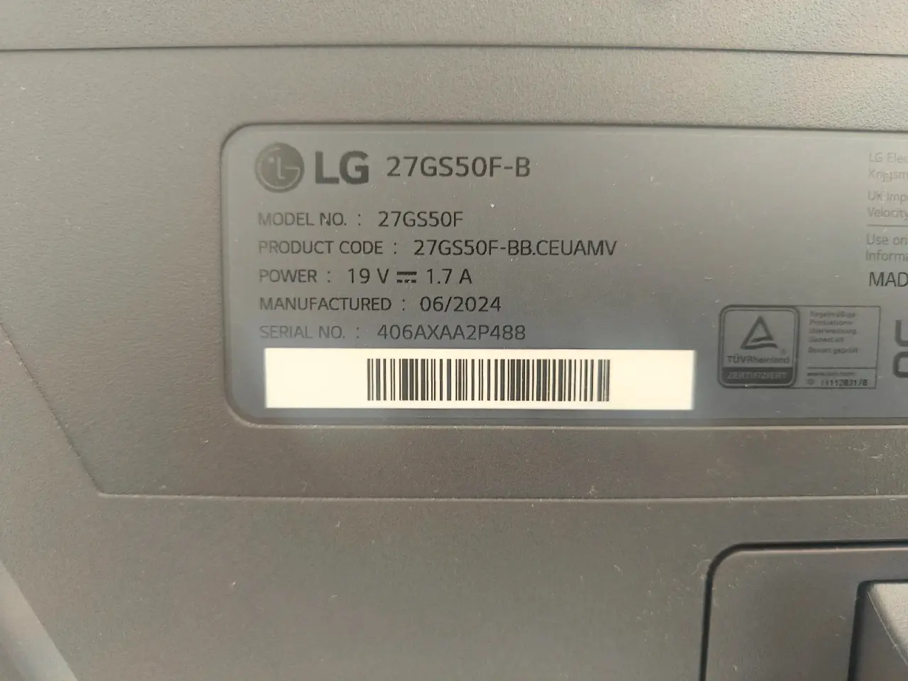 Billede 4 - 27" pc skærm