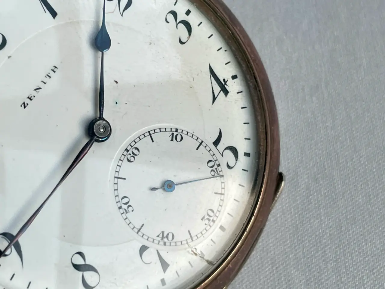 Billede 8 - Antikt Zenith lommeur i sølv