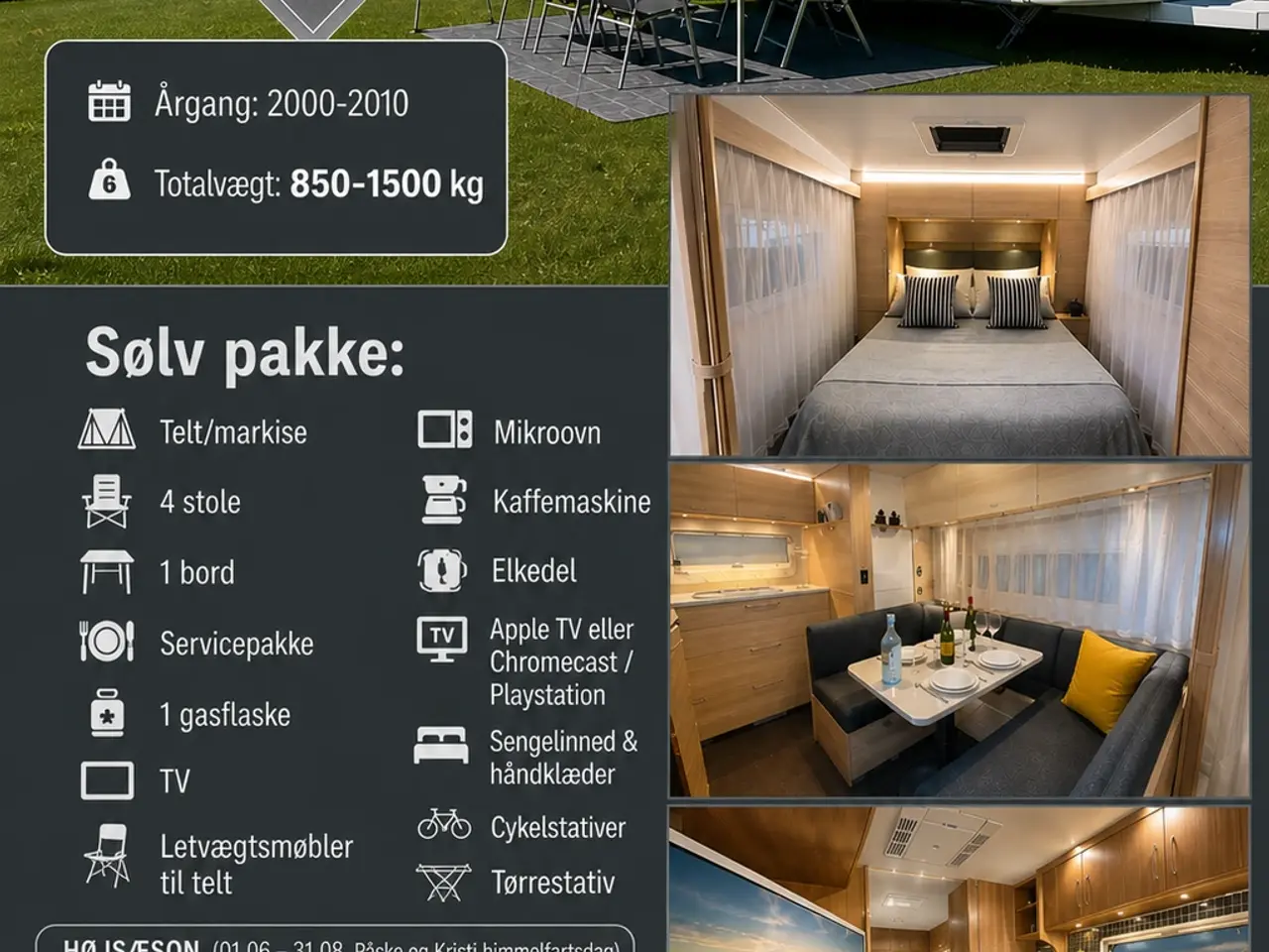 Billede 1 - Udlejes af campingvogne
