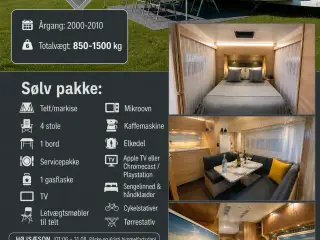 Udlejes af campingvogne