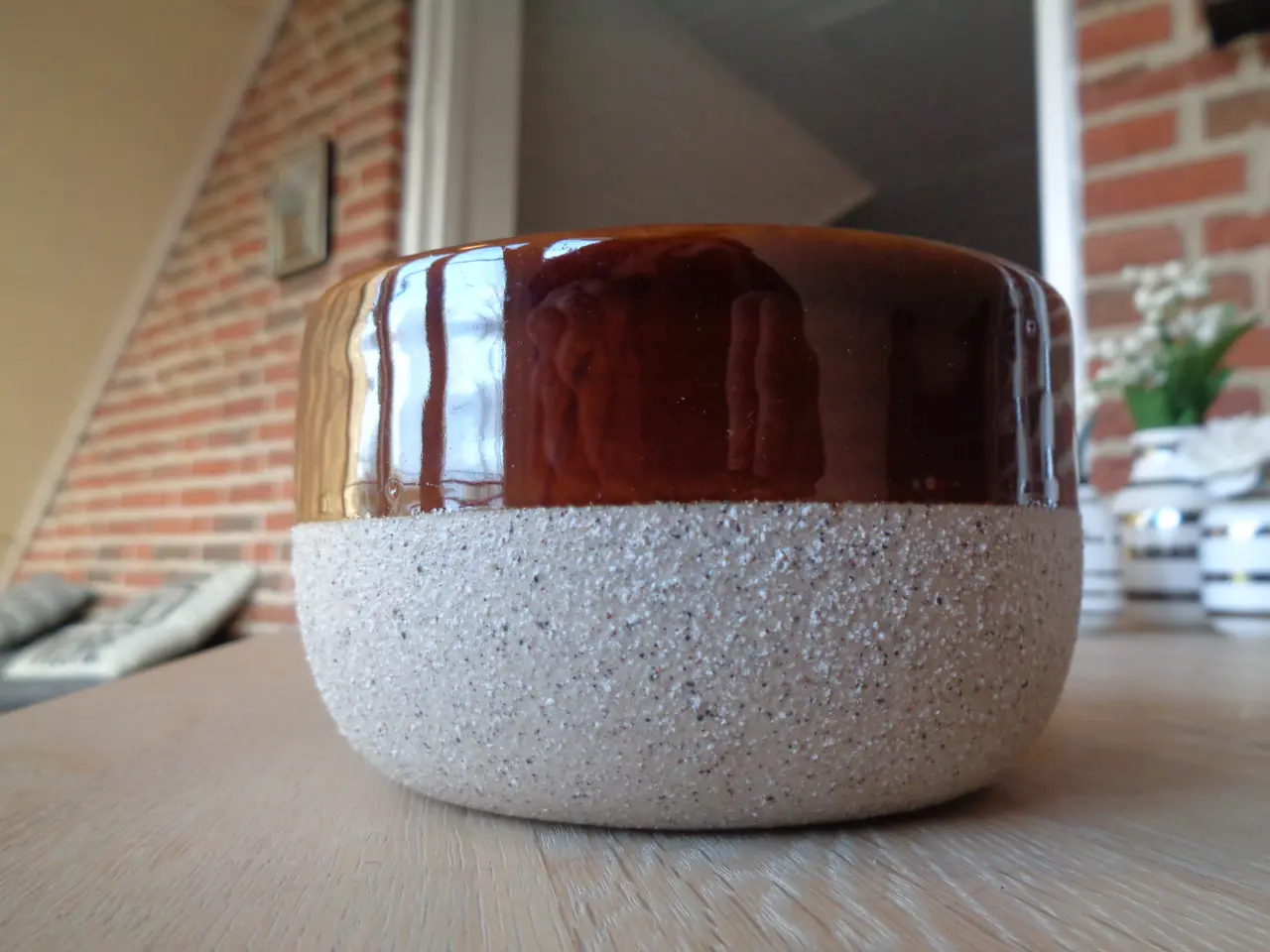 Billede 1 - Porcelæns krukke med låg 