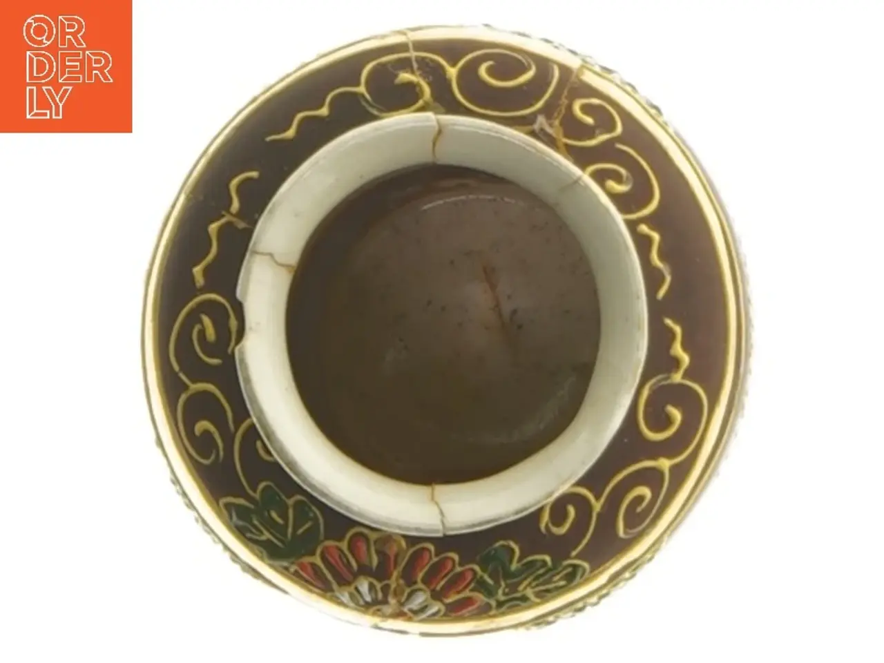Billede 4 - Dekorativ vase med figurer (str. 9 cm)