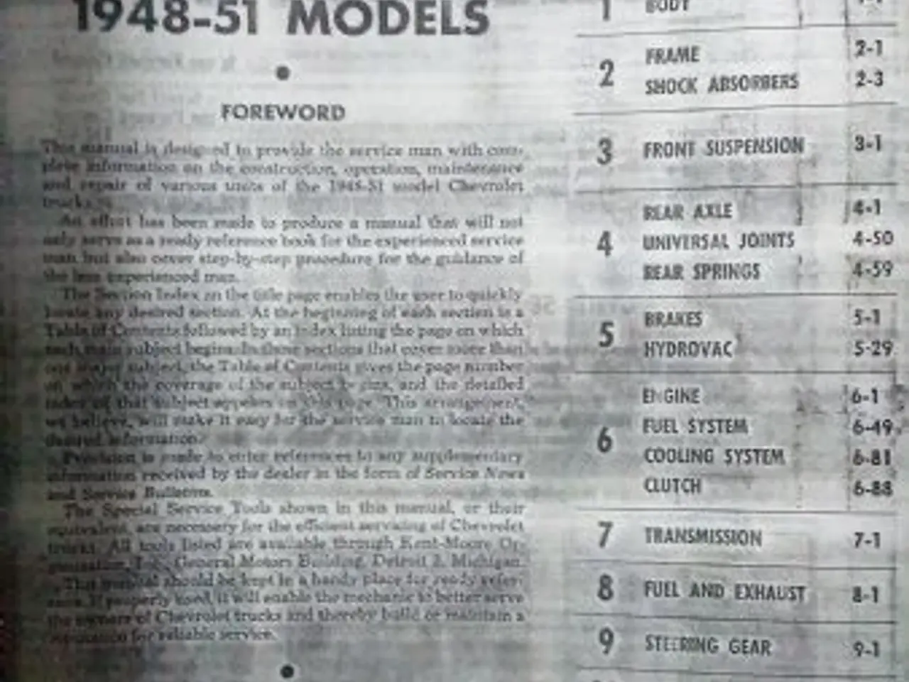 Billede 3 - Shop Manual, 1948-52 Chevrolet Pick-Up.