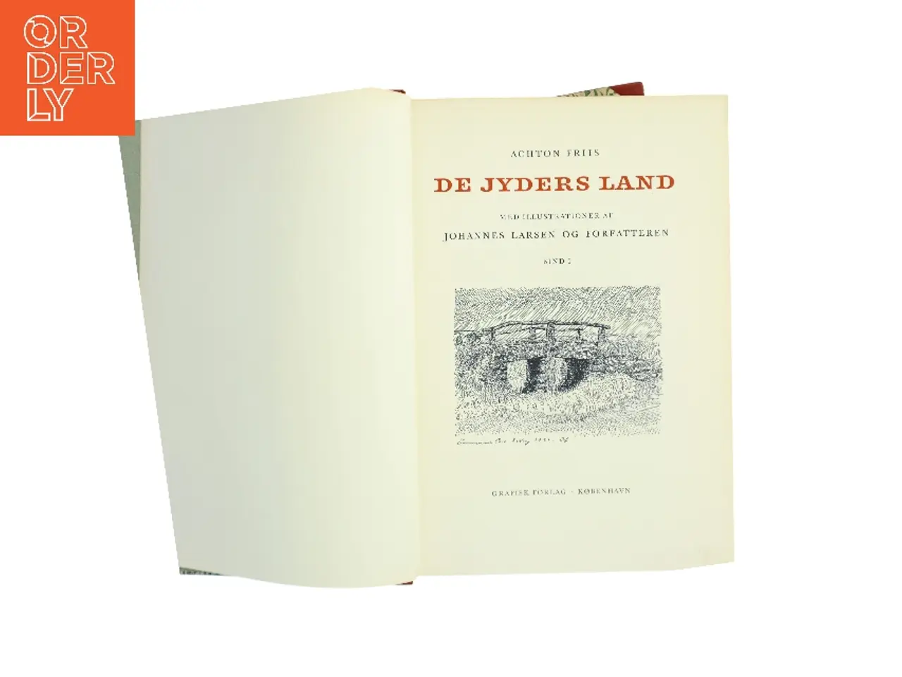 Billede 2 - De jyders land. Bind I af Achton Friis (Bog)