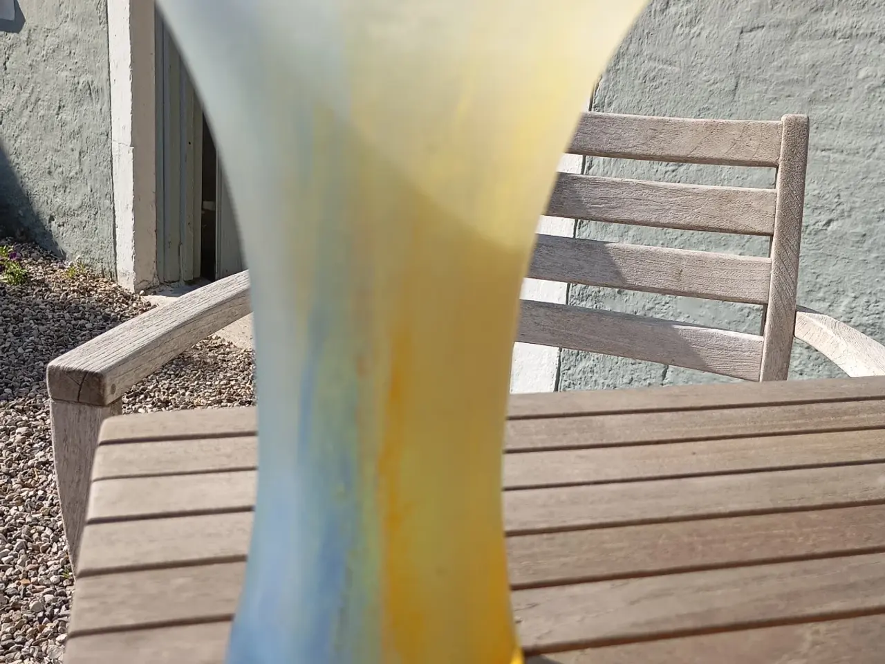 Billede 2 - Kulørt vase fra glaspusteri 
